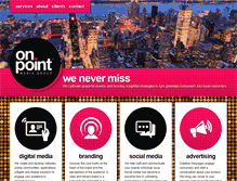 Tablet Screenshot of onpointmediagroup.com